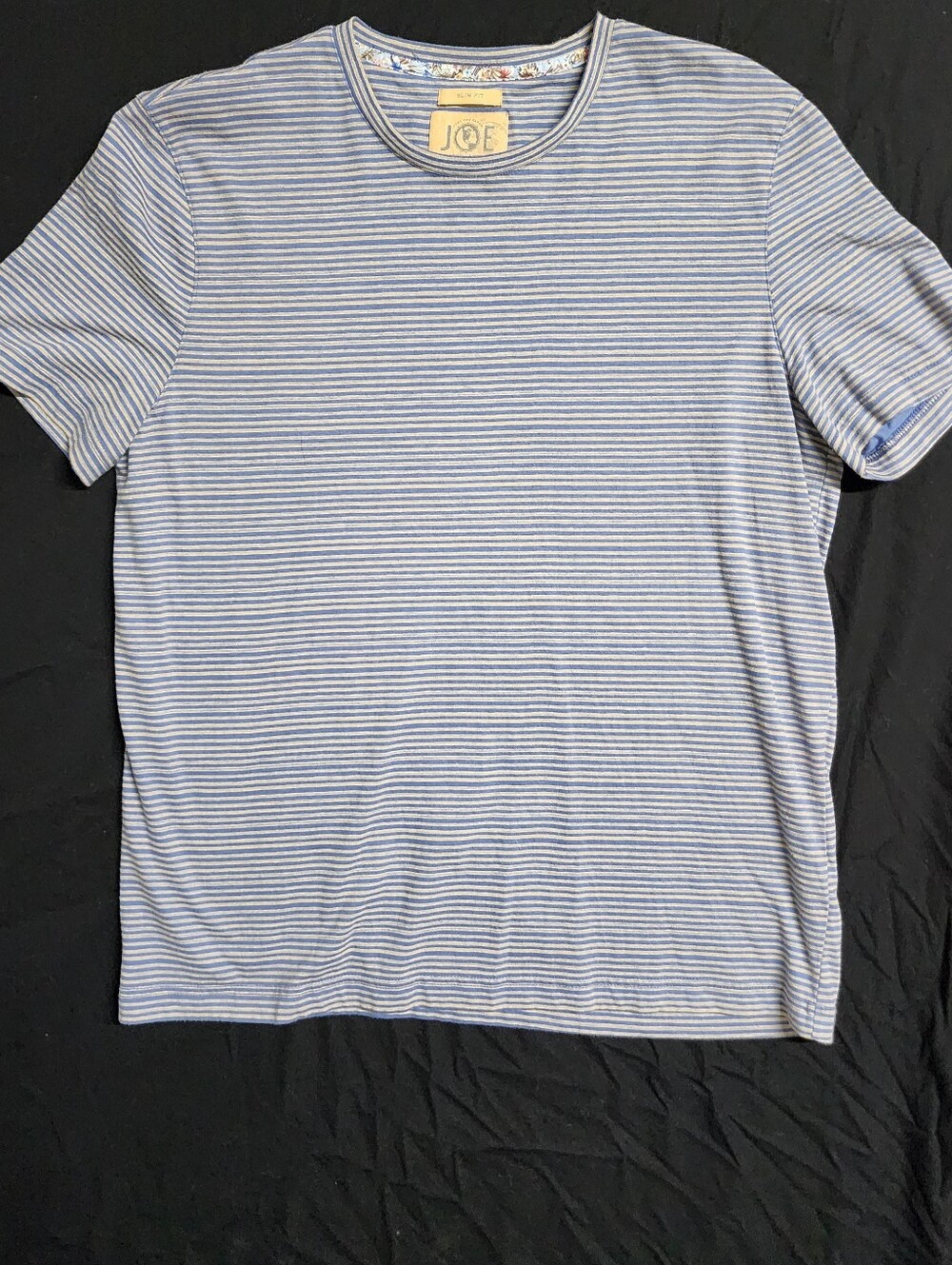 JOE by Joseph Abboud Slim Fit Men's Knit Striped Shirt Large